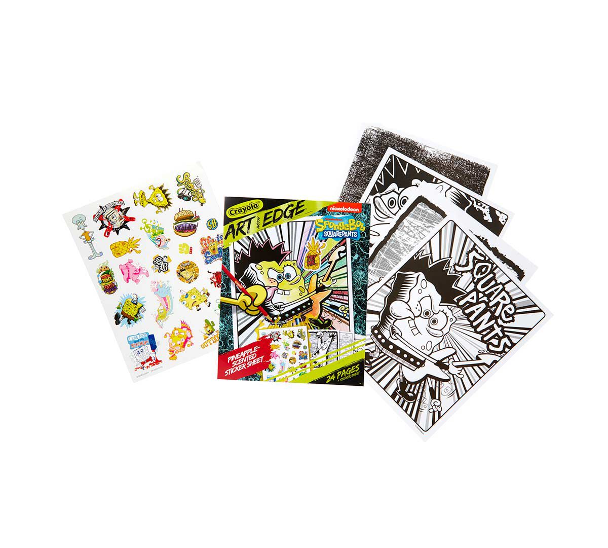 Spongebob Squarepants Coloring Pages Stickers Crayola Com Crayola