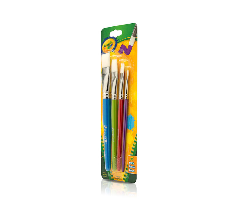 Crayola Big Paintbrush Set, 4 Count Flat