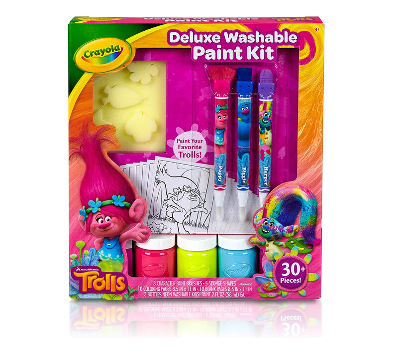 Trolls Deluxe Washable Paint Kit