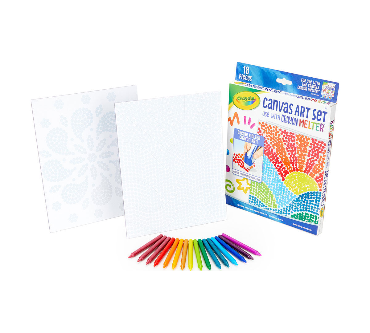 8 10 9 11 Crayon Melter Expansion Gift for Kids Crayola Silhouette Art Sticker Kit