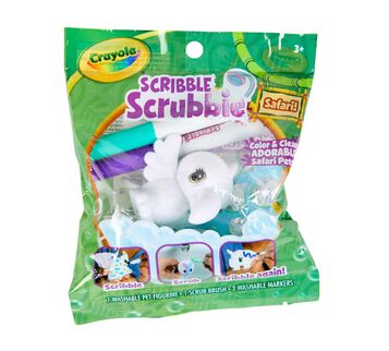 Scribble Scrubbie Pets bagged animal, 1 count.