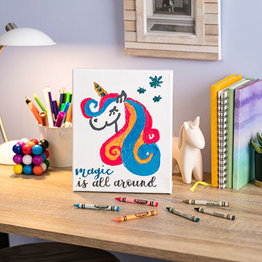 Unicorn Art Supply Box and Painting Lesson – Let's Create Art Online