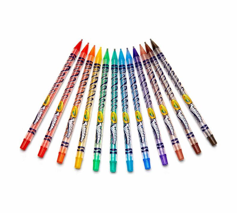 Crayola Twistables Erasable Colored Pencils, Art Tools for Kids, 12 Count