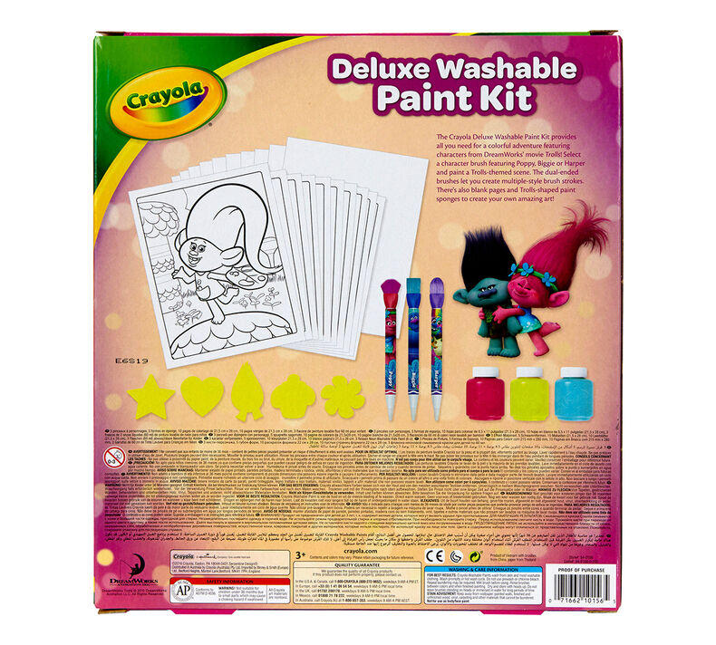 Trolls Deluxe Washable Paint Kit
