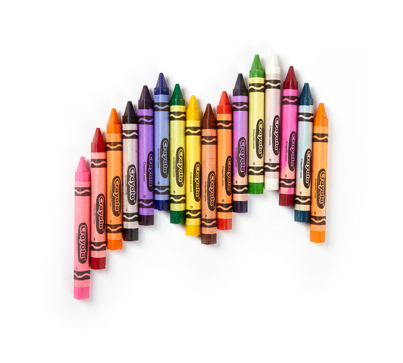 Triangular Crayons Classpack, 256 Count, 16 Colors