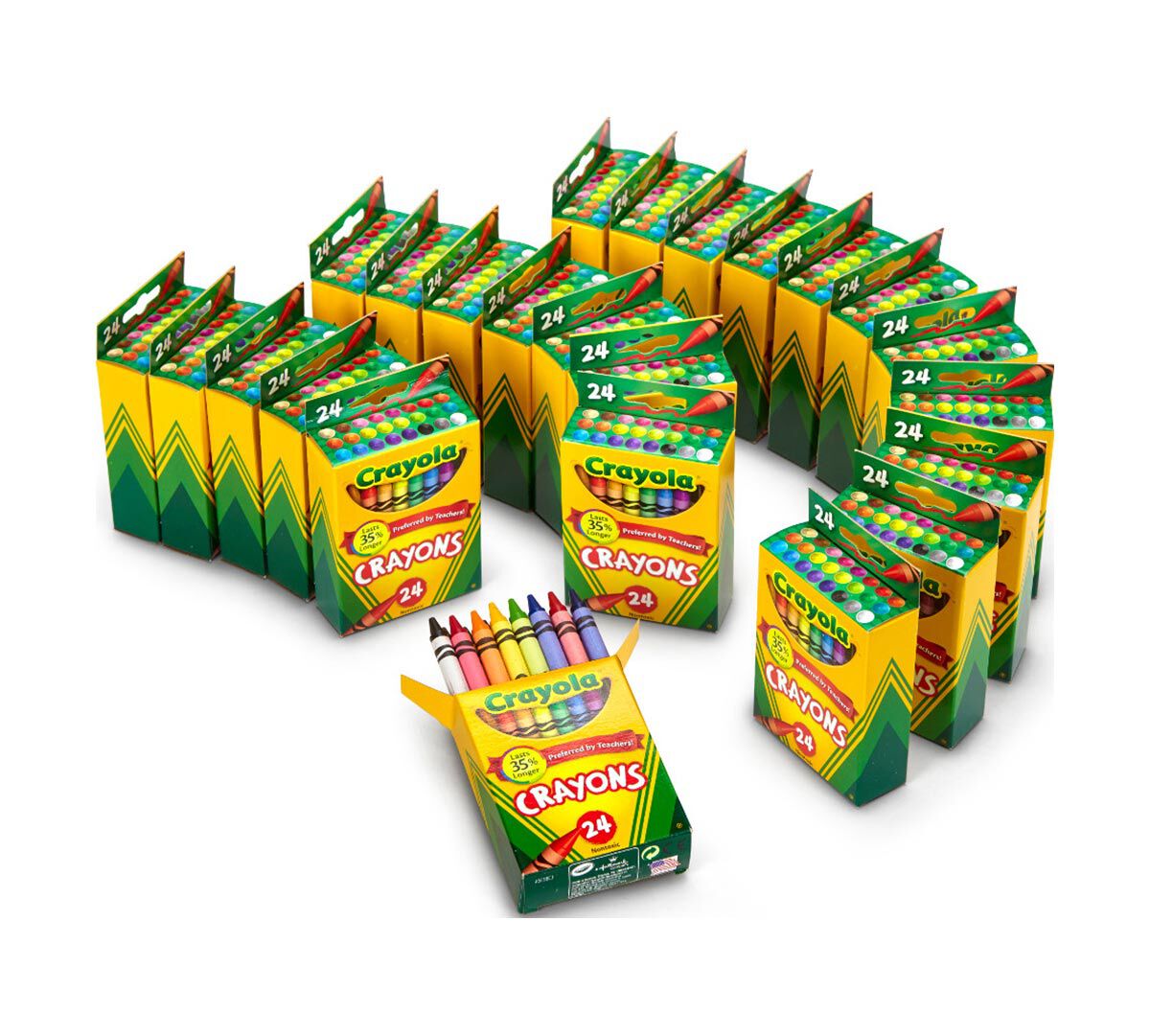 Crayola 24 Count Crayons Bulk, 24 Box Classpack Crayola