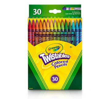 Crayola Twistables Colored Pencils, 30 Count Front View of Box