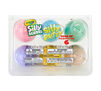 Silly Putty Egg Set, 6 Count Top View of Plastic Egg Carton