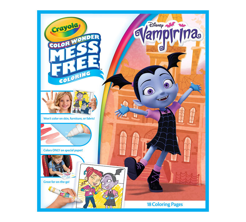 Crayola Mess-Free Color Wonder, Vampirina, 18 Coloring Pages, Art Activity Pad, For Use With Color Wonder Markers and Paints | Crayola