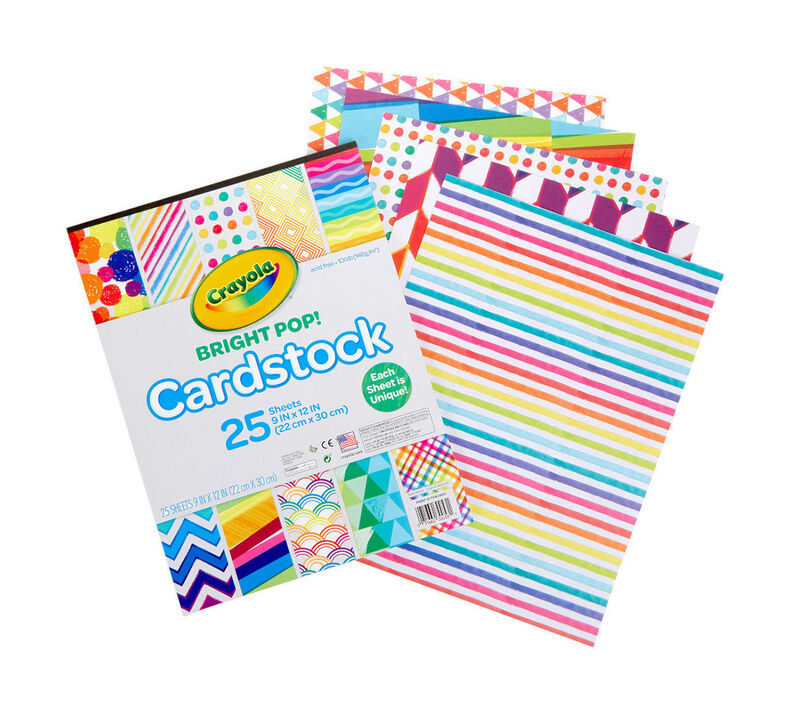 Colored Cardstock, Project & Scrapbooking Paper, Crayola.com