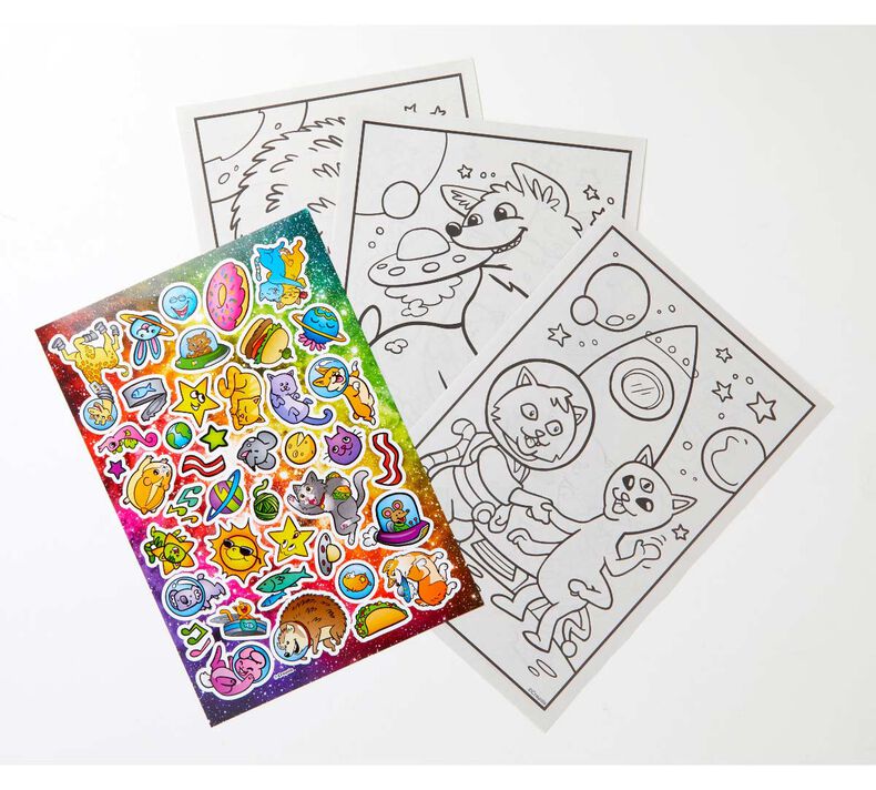 Crayola Uni-Creatures & Cosmic Cats Coloring Book Set