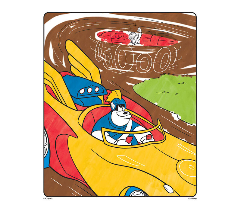 Color Wonder Mess Free Mickey Roadster Racers Coloring Pages & Markers