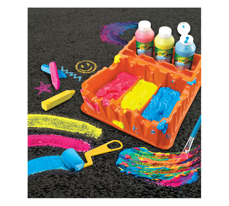 Washable Sidewalk Neon Paint Tray