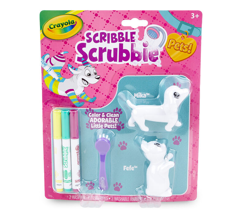 Scribble Scrubbie Pets, Dog & Cat, 2 Count