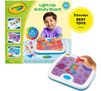 Light Up Activity Board with Parents Best Toy Award seal.  Contents and front of packaging.