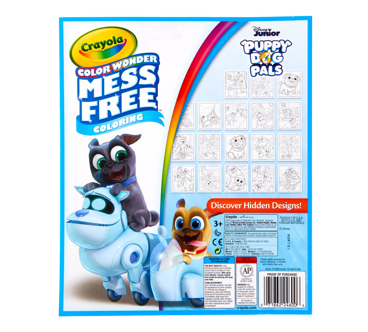 Color Wonder Mess Free Puppy Dog Pals Book Crayola Com Crayola