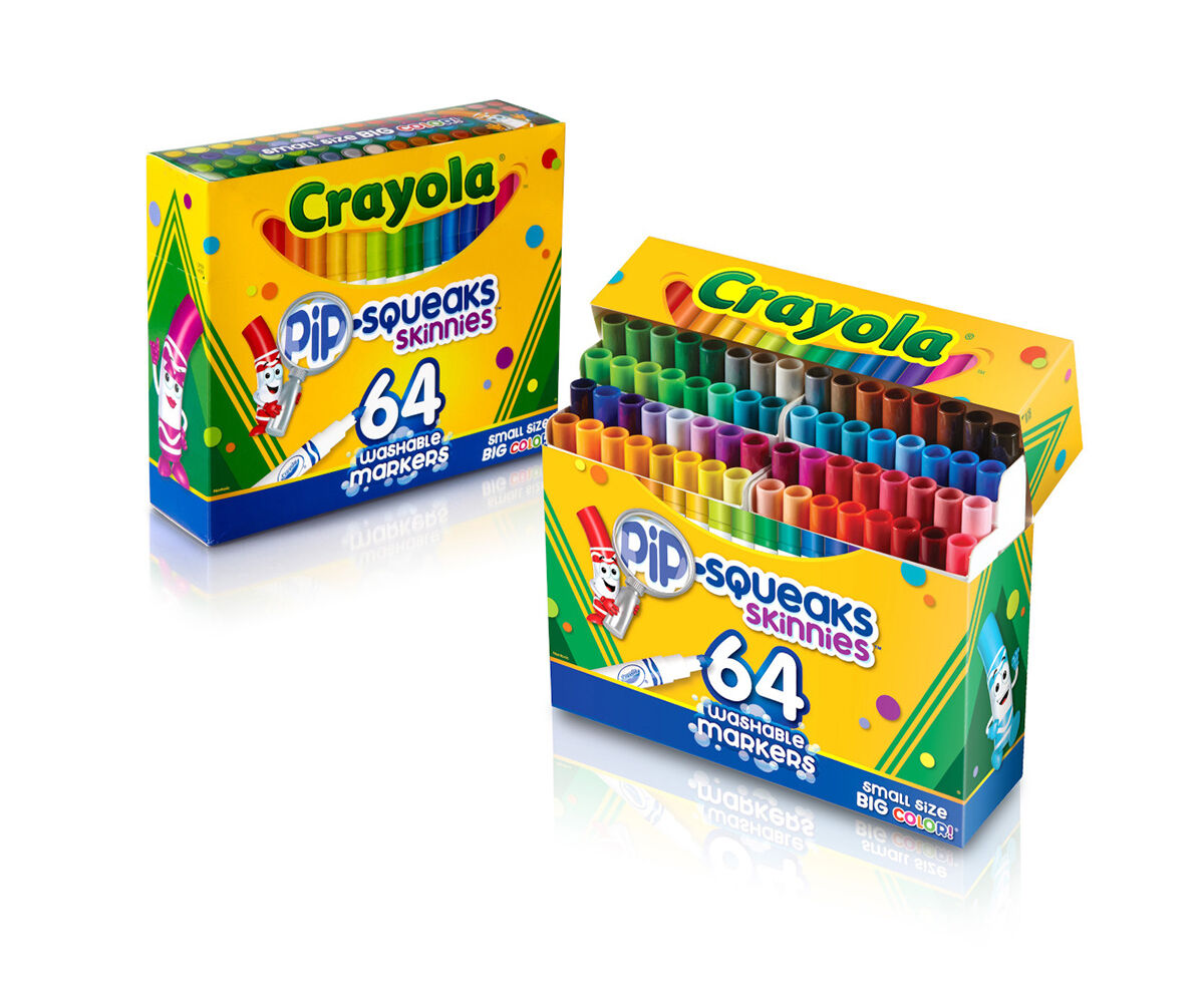 Pip Squeaks Washable Markers, 64 Count | Crayola.com | Crayola
