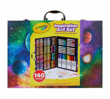  Crayola Inspiration Art Case Coloring Set - Rainbow (140ct), Art  Kit For Kids, Toys for Girls & Boys, Holiday Gift For Kids [  Exclusive] : Everything Else