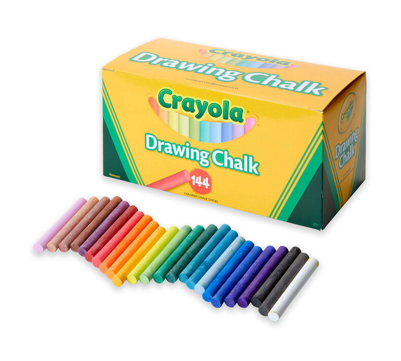 Crayola Drawing Chalk, Classroom Supplies, 144 Count, 24 colors, 6 sticks each