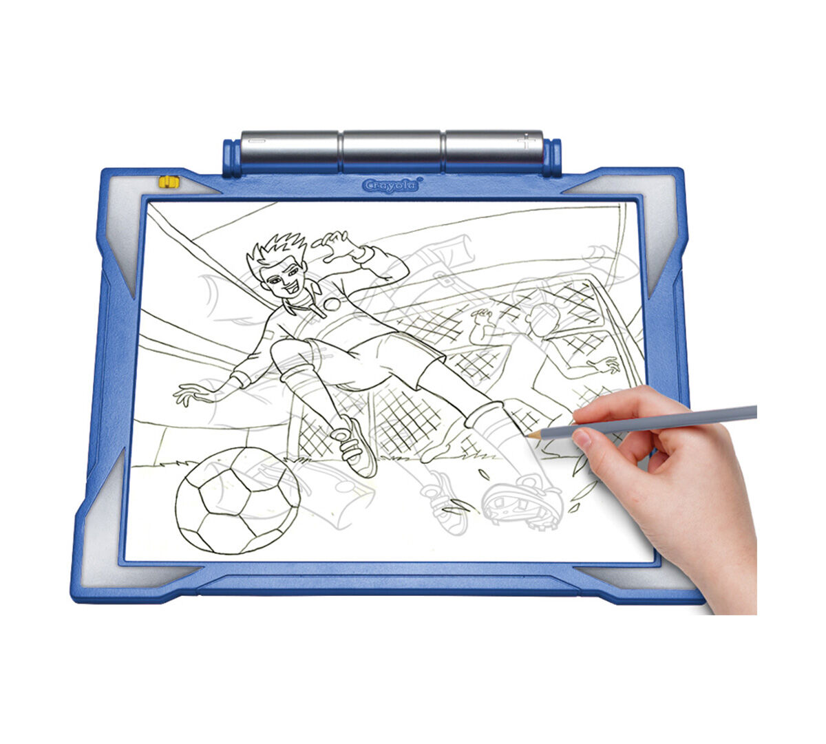 crayola light up tracing pad blue art tool bright leds easy