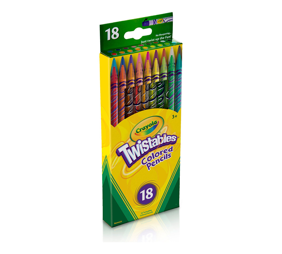 Crayola Twistables Colored Pencils, Always Sharp, Art Tools for Kids