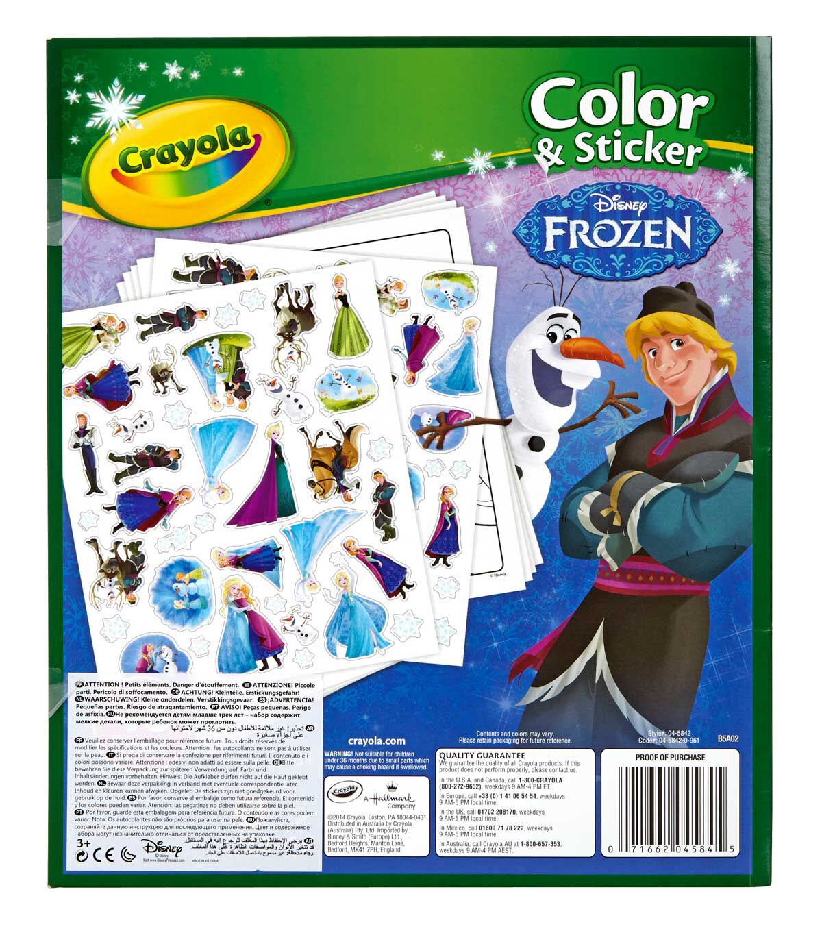 Crayola Frozen Color Sticker Books  Coloring Pages