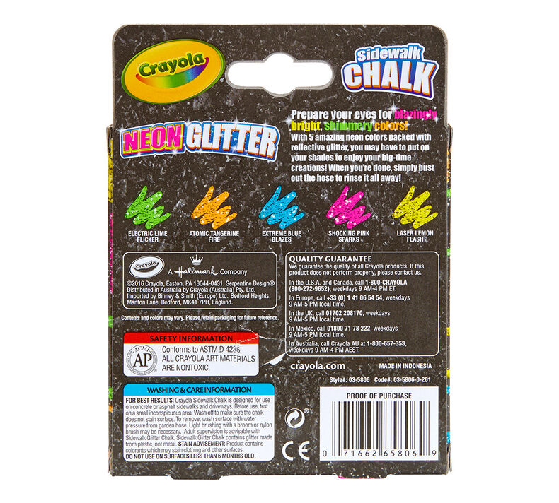 Special FX Neon Glitter Chalk
