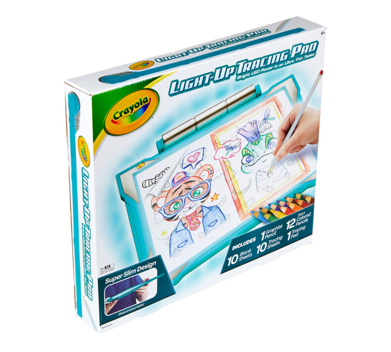 Teal Light Up Tracing Pad, Gift for Kids Crayola
