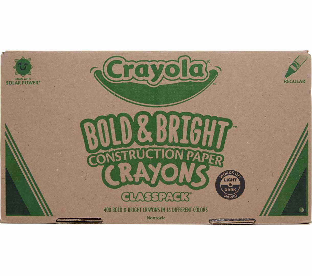 Construction Paper Crayons Classpack, 400 Count, 16 Colors Crayola
