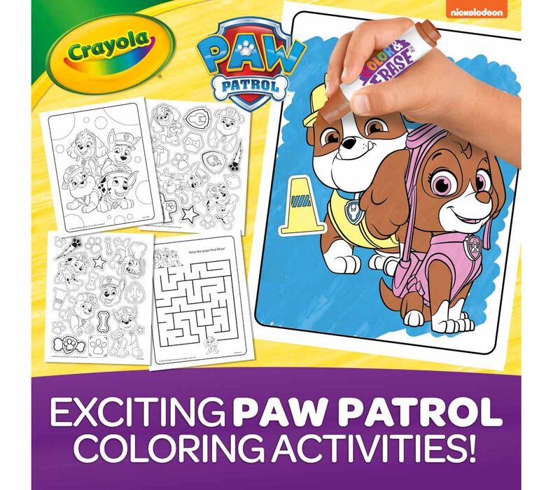 Paw Patrol Color and Erase Reusable Activity Pad with Markers