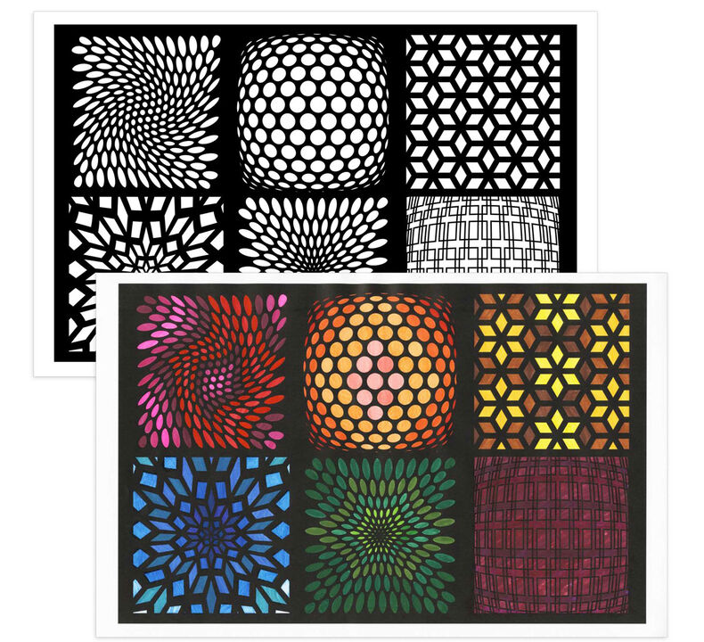 Color Escapes Adult Coloring Kit, Geometric