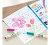 Color Wonder Refill set paper with flower drawing and markers