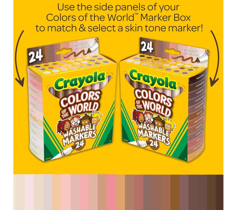 Crayola® Colors of the World 24-Count Markers - Set of 4