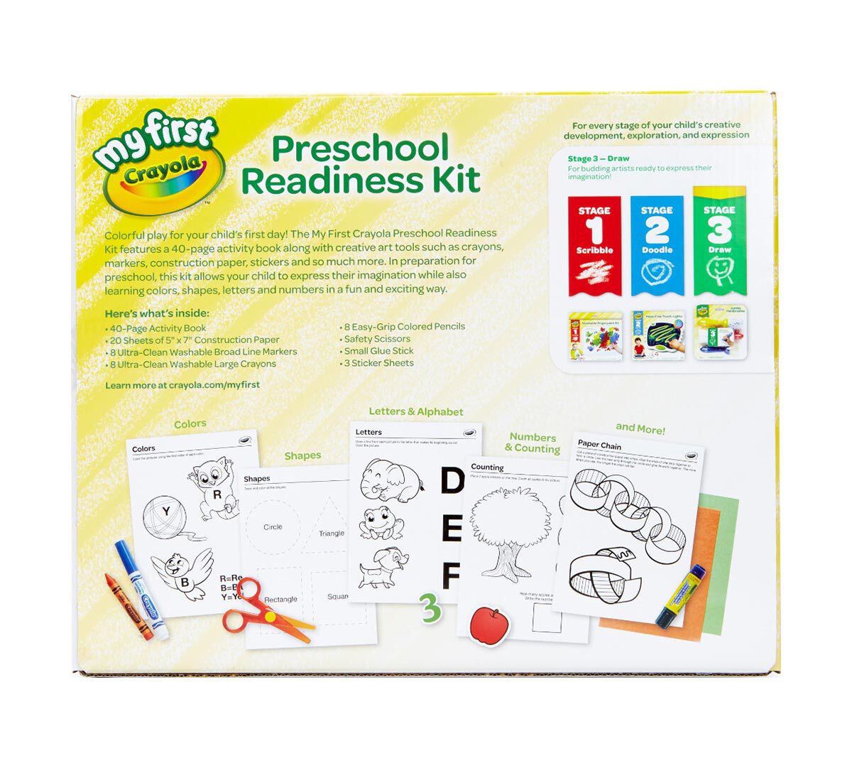 crayola my first crayola preschool readiness kit washable