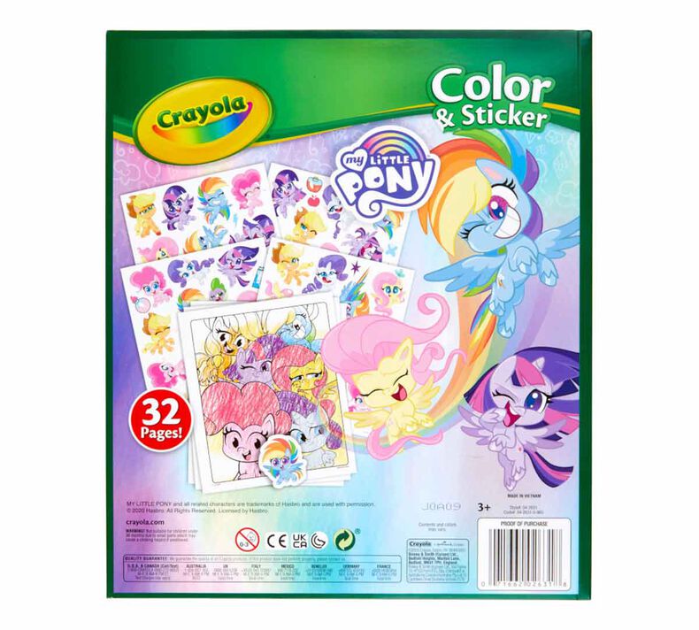 Mini Color by Number Book & 5 Markers New Kid Art 24 Pages