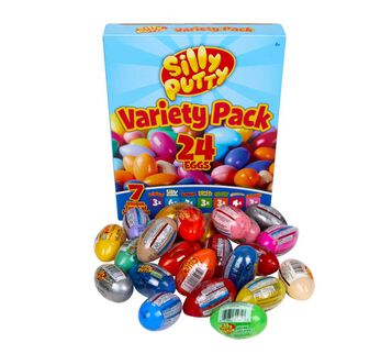 Silly Putty Variety Pack packaging and contents