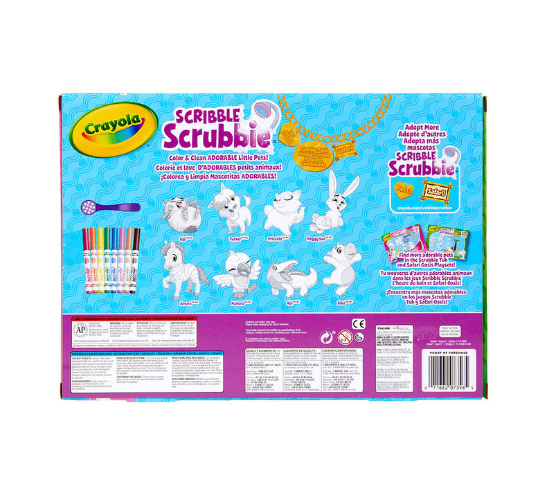 Scribble Scrubbie 8 Count Animal Toys | Crayola.com | Crayola