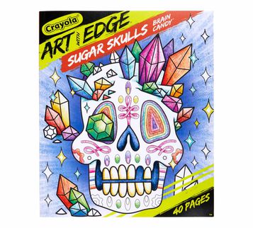 Art with Edge Sugar Skulls Coloring Book, Volume 3 Front of Book