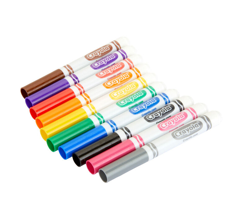 Crayola 40 Ct. Vibrant Fine Line Markers with fine tips for detail coloring, Crayola.com