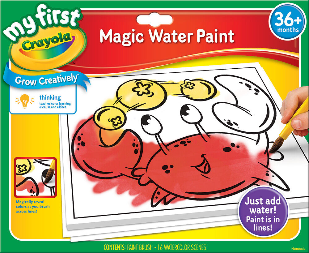 With Pen Add Water UK Magic Painting Colouring Book 