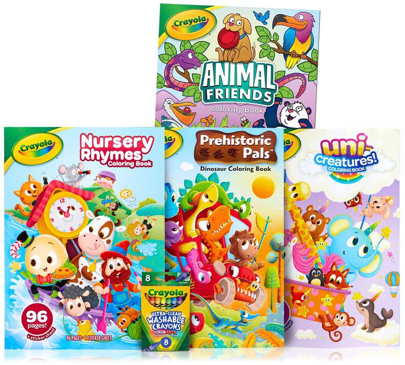 Washable Crayons & 4 Pack Coloring Book Set | Crayola.com ...