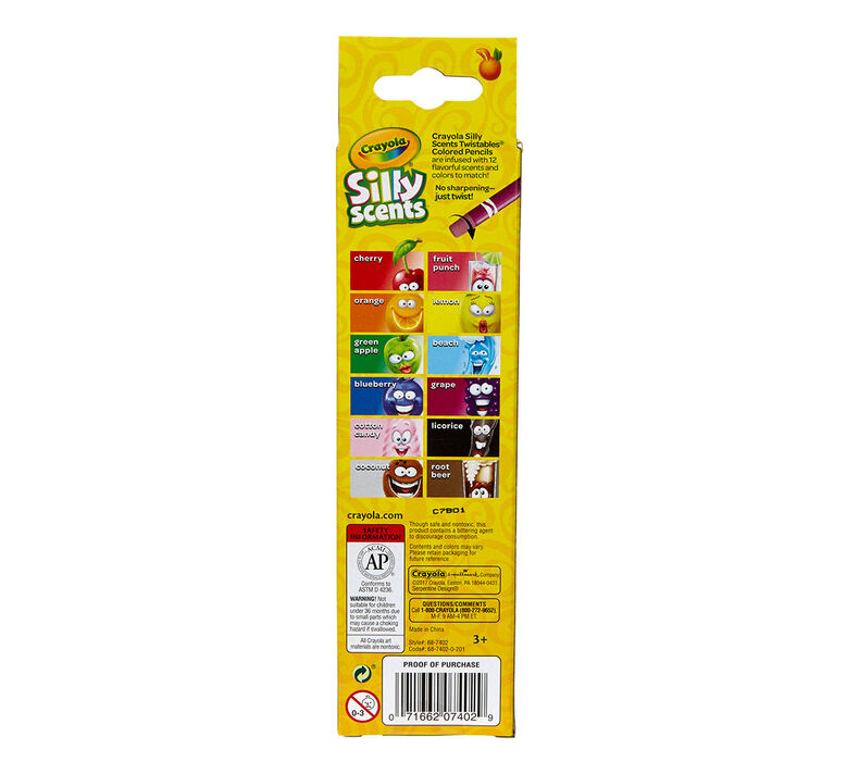 Silly Scents Twistables Colored Pencils 12ct
