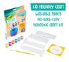 Crayola Craft Texture Pots Craft Kits are a kid friendly craft containing washable paints no-bake-clay and nontoxic craft kit