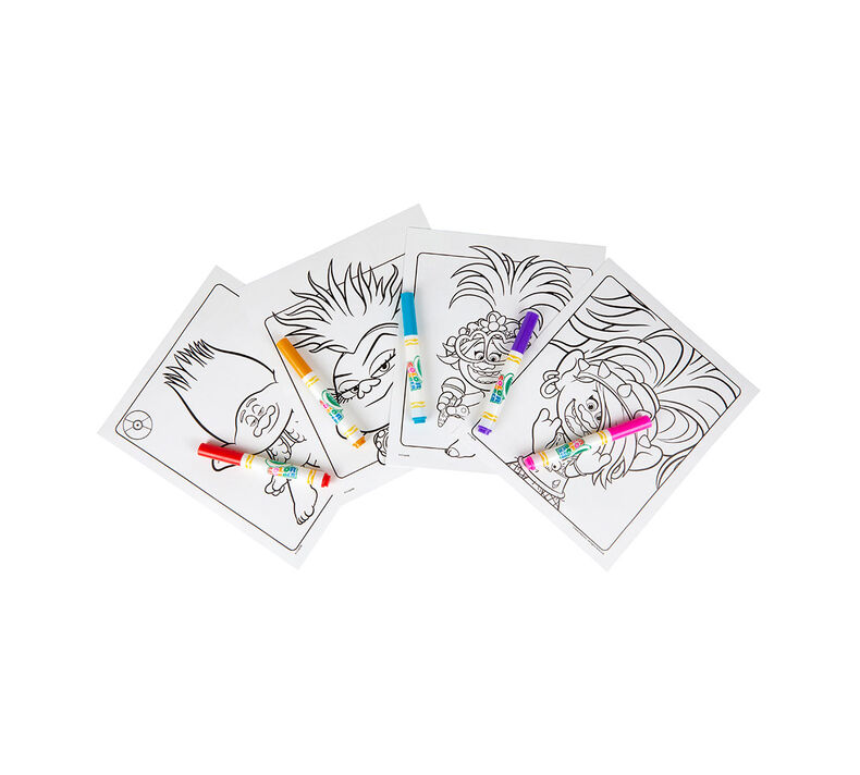 Color Wonder Mess Free Trolls World Tour Coloring Pages & Markers