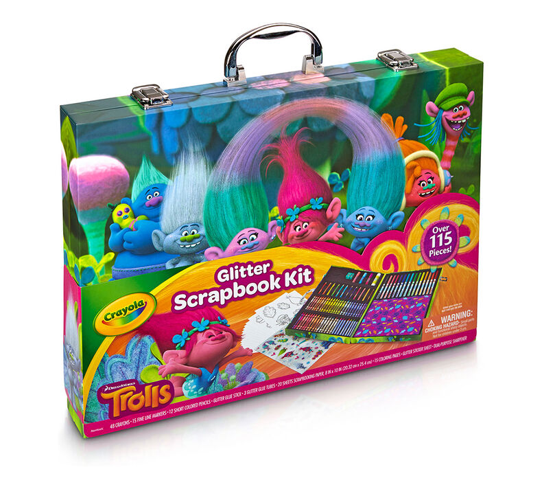 Trolls Glitter Scrapbooking Set