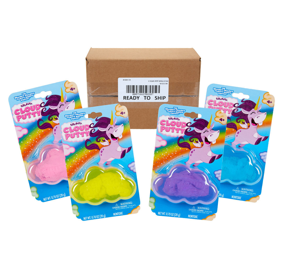 Crayola Silly Cloud Putty Unicorn Magical Giggles Pink Soft Fluffy Nontoxic 4 for sale online 