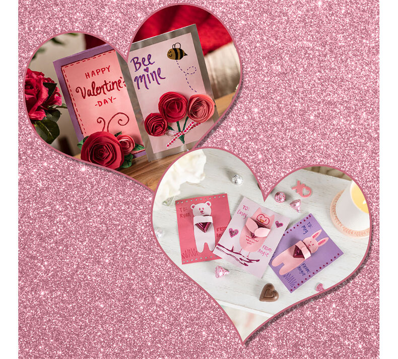 2in1 valentine's day card making craft kit crayola