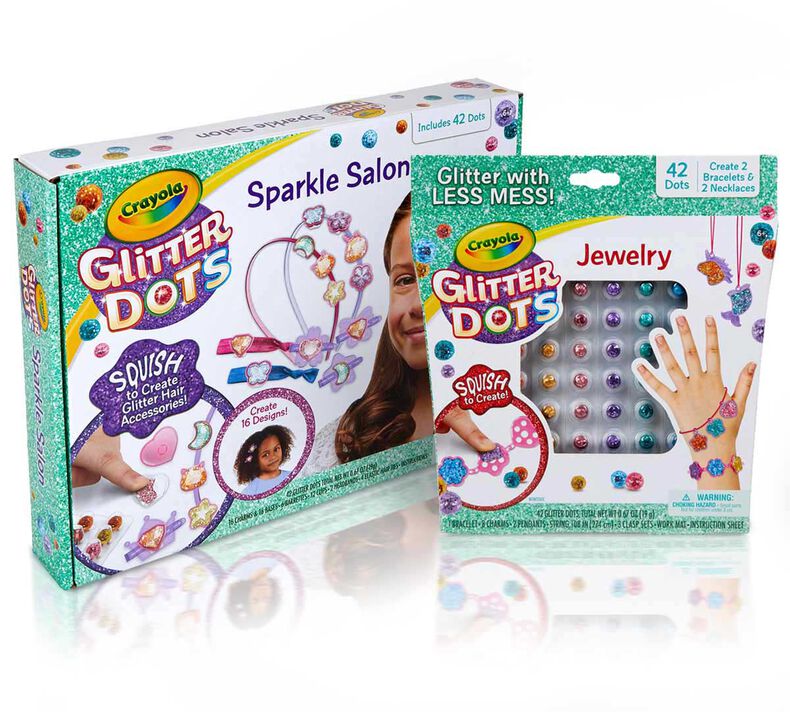 2-in-1 Glitter Dots Jewelry & Accessories Gift Set
