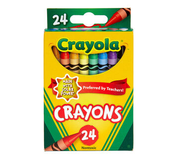Classic Crayons, 24 count front view.
