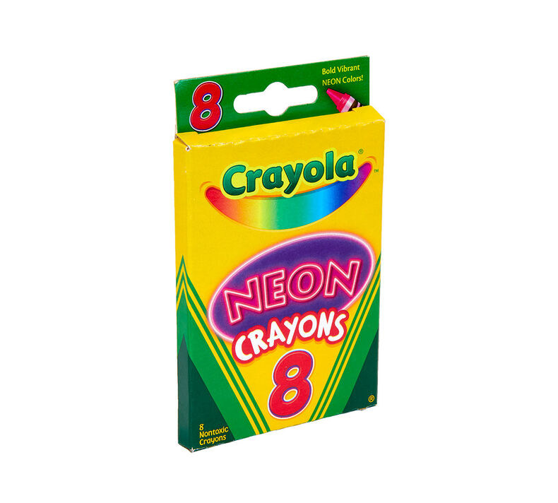 Neon Crayons, 8 Count Crayola Crayons, Crayola.com